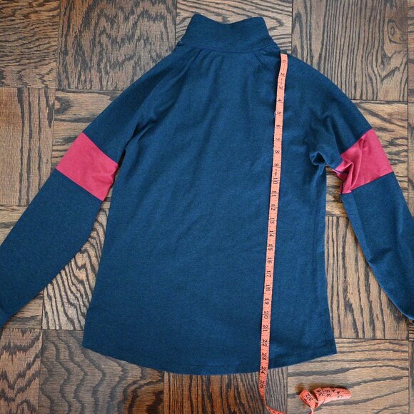 Marine Layer Weekend Sport Victoria Quarter Zip – Navy/Retro Red – Small - Picture 8 of 11